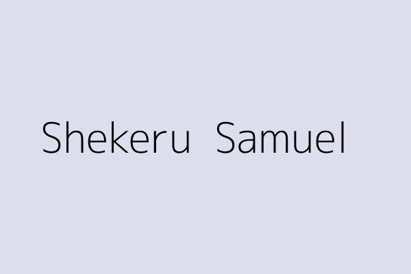 Shekeru  Samuel 